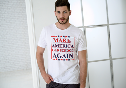 Make America Old School Again Soft Cotton T-Shirt
