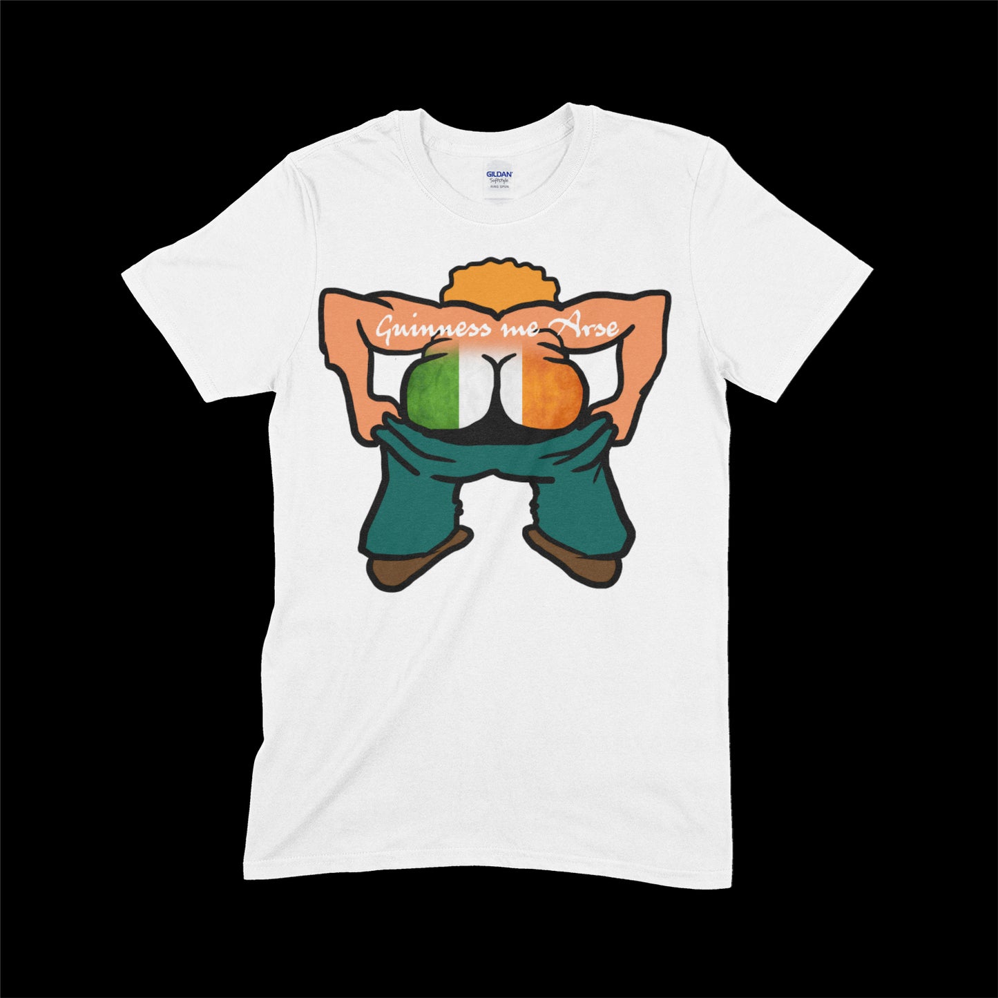 Irish / St Patrick's Day Guinness me arse Soft Cotton T-Shirt