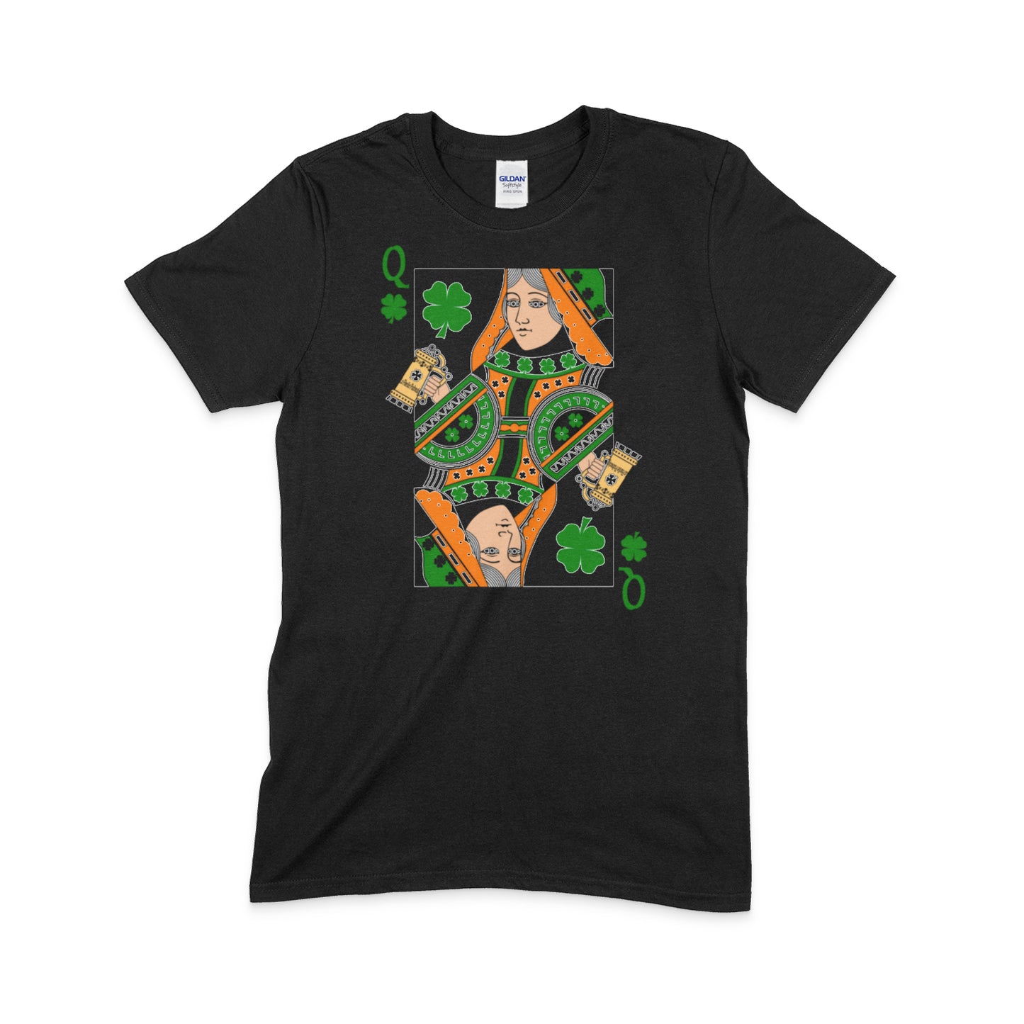 Irish / St Patrick's Day Queen of Clover Soft Cotton T-Shirt
